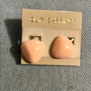 Peach Clip-On Earrings